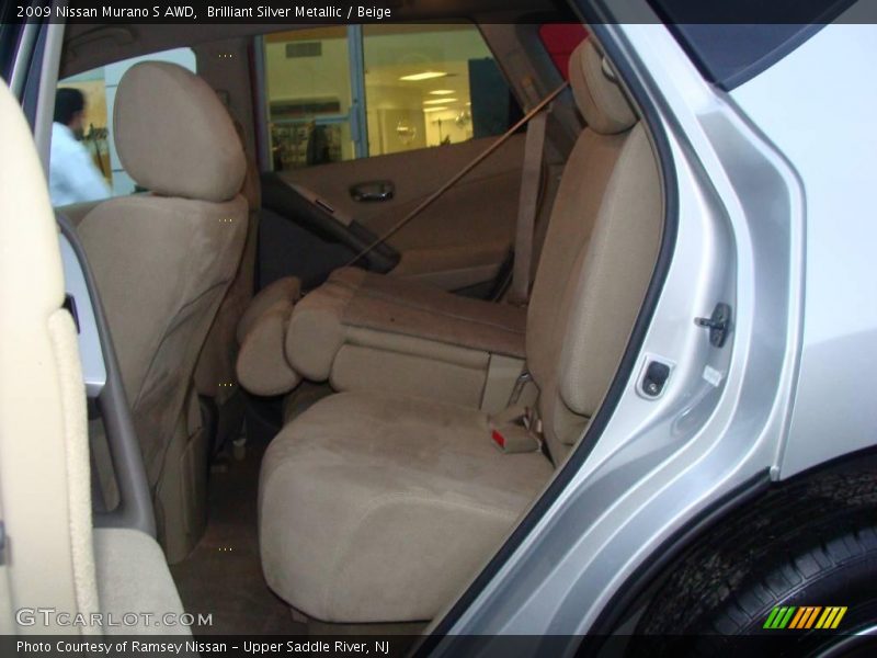 Brilliant Silver Metallic / Beige 2009 Nissan Murano S AWD
