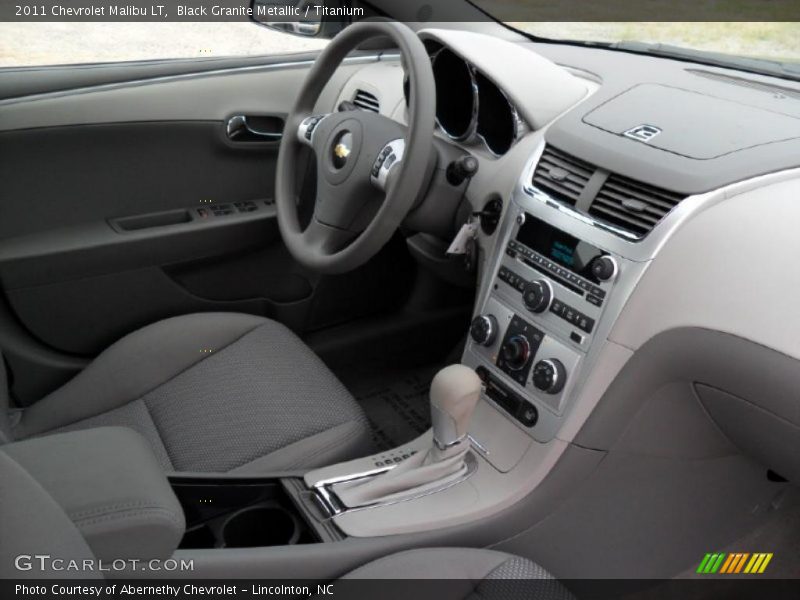 Black Granite Metallic / Titanium 2011 Chevrolet Malibu LT