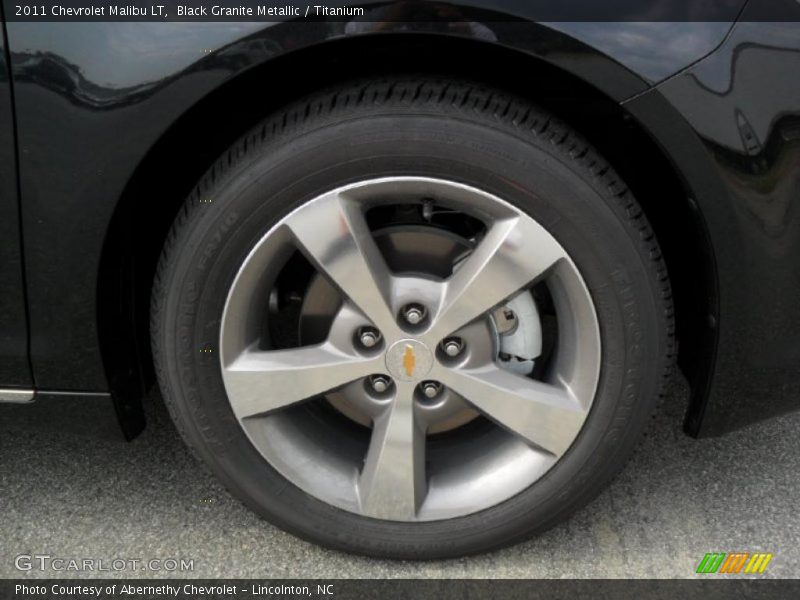 Black Granite Metallic / Titanium 2011 Chevrolet Malibu LT