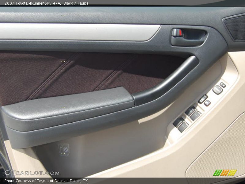 Black / Taupe 2007 Toyota 4Runner SR5 4x4