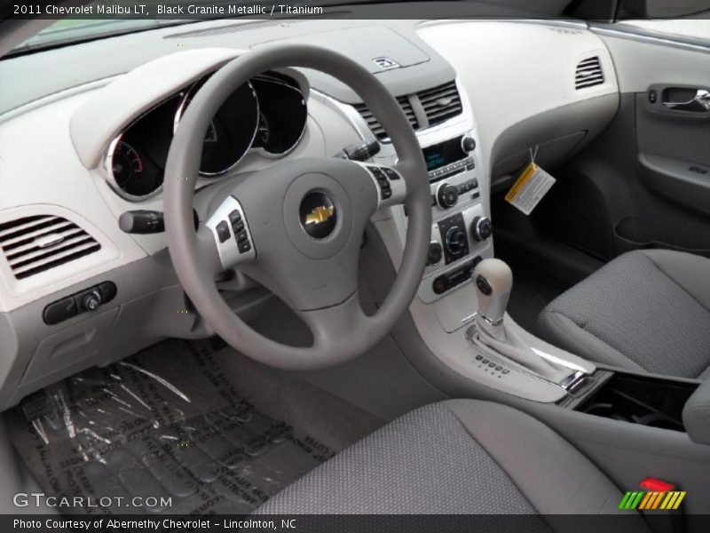 Black Granite Metallic / Titanium 2011 Chevrolet Malibu LT