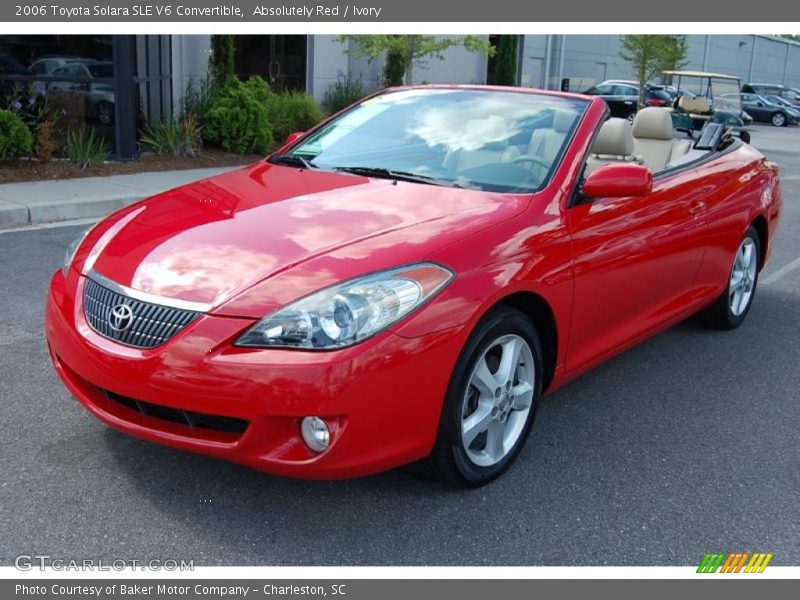 Absolutely Red / Ivory 2006 Toyota Solara SLE V6 Convertible