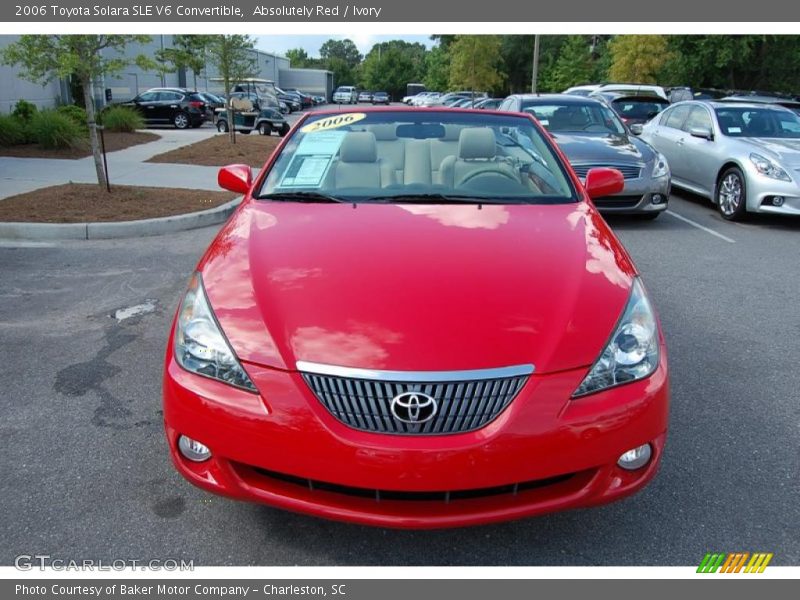 Absolutely Red / Ivory 2006 Toyota Solara SLE V6 Convertible