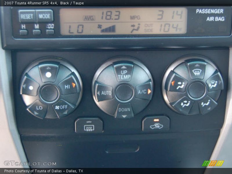 Black / Taupe 2007 Toyota 4Runner SR5 4x4