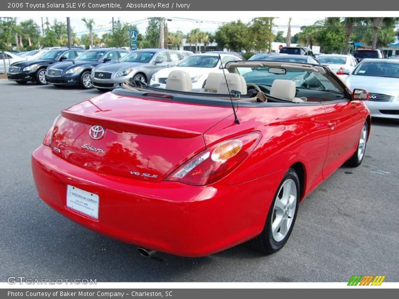 Absolutely Red / Ivory 2006 Toyota Solara SLE V6 Convertible