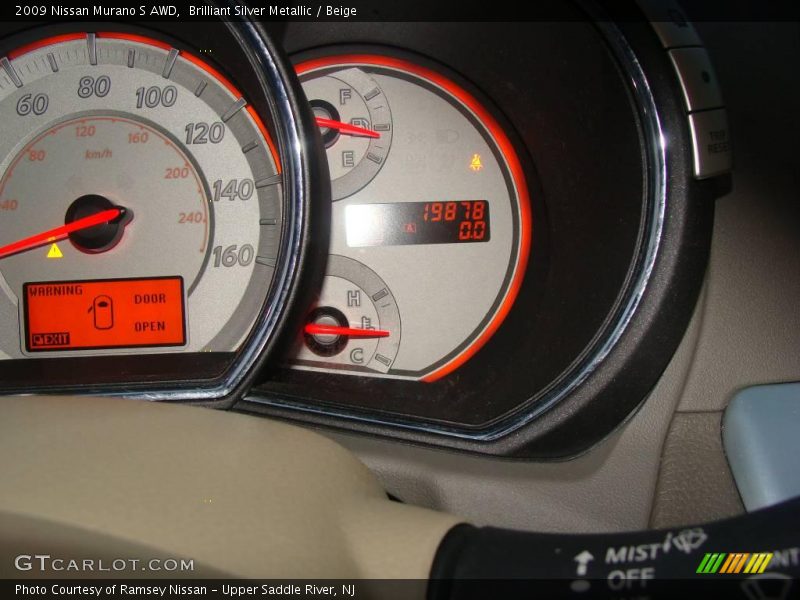 Brilliant Silver Metallic / Beige 2009 Nissan Murano S AWD