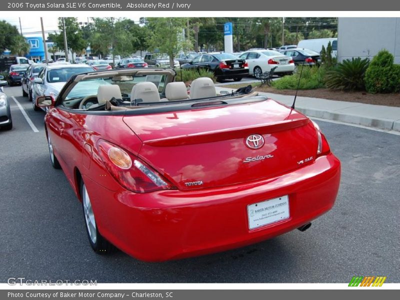 Absolutely Red / Ivory 2006 Toyota Solara SLE V6 Convertible