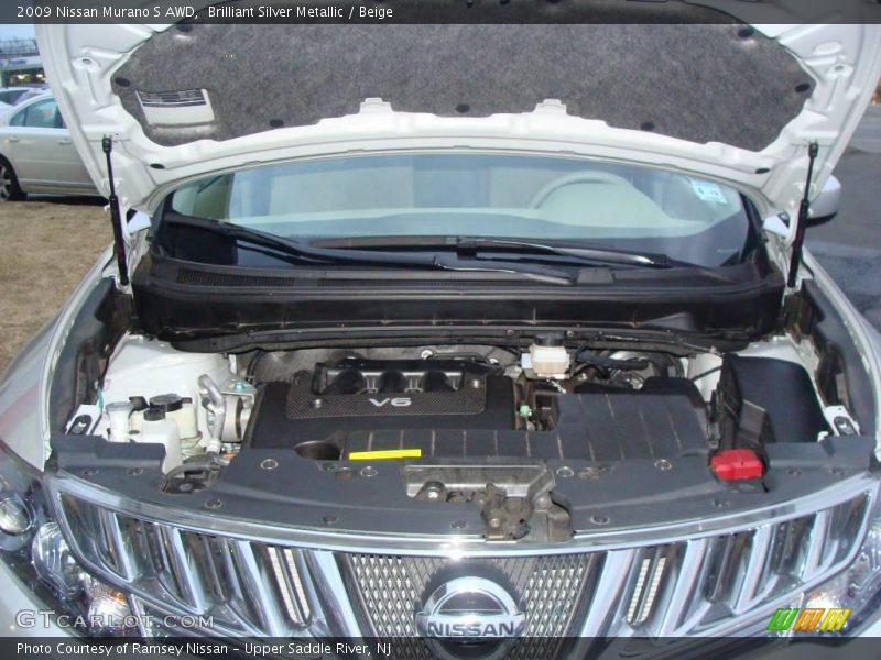 Brilliant Silver Metallic / Beige 2009 Nissan Murano S AWD