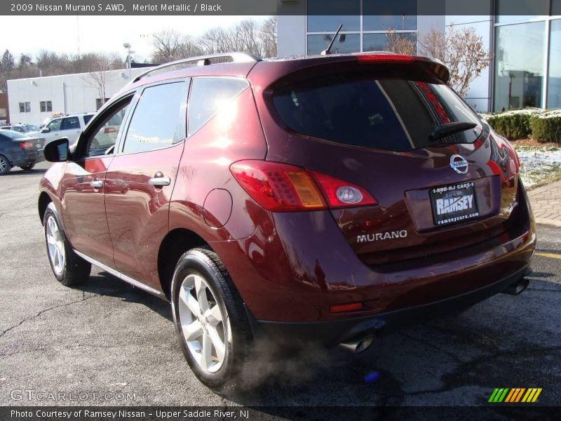 Merlot Metallic / Black 2009 Nissan Murano S AWD