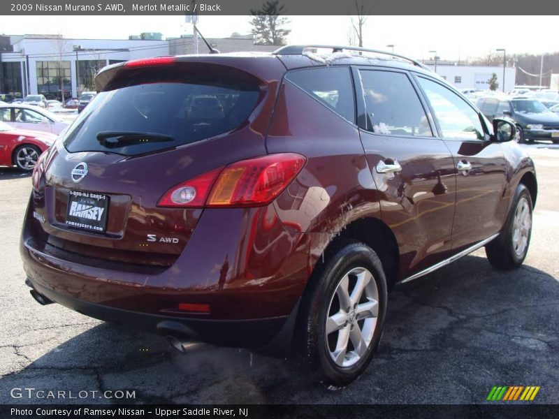 Merlot Metallic / Black 2009 Nissan Murano S AWD