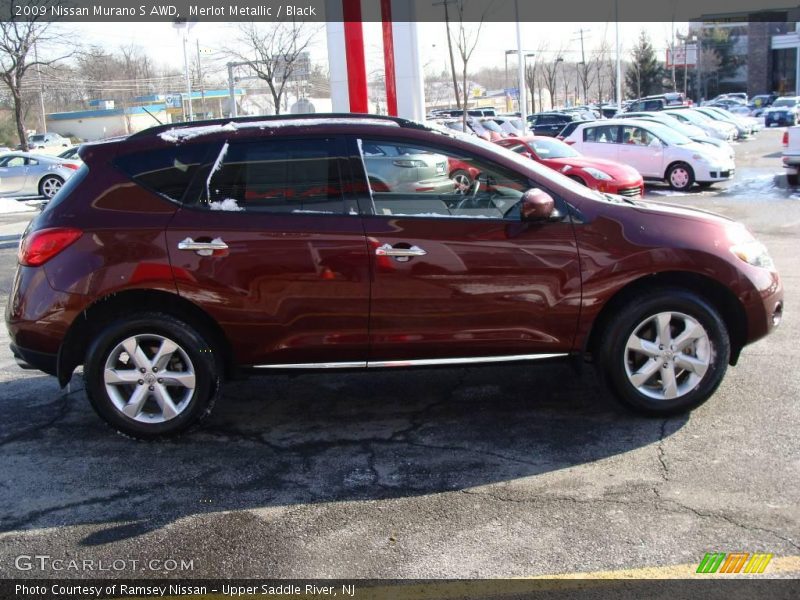 Merlot Metallic / Black 2009 Nissan Murano S AWD