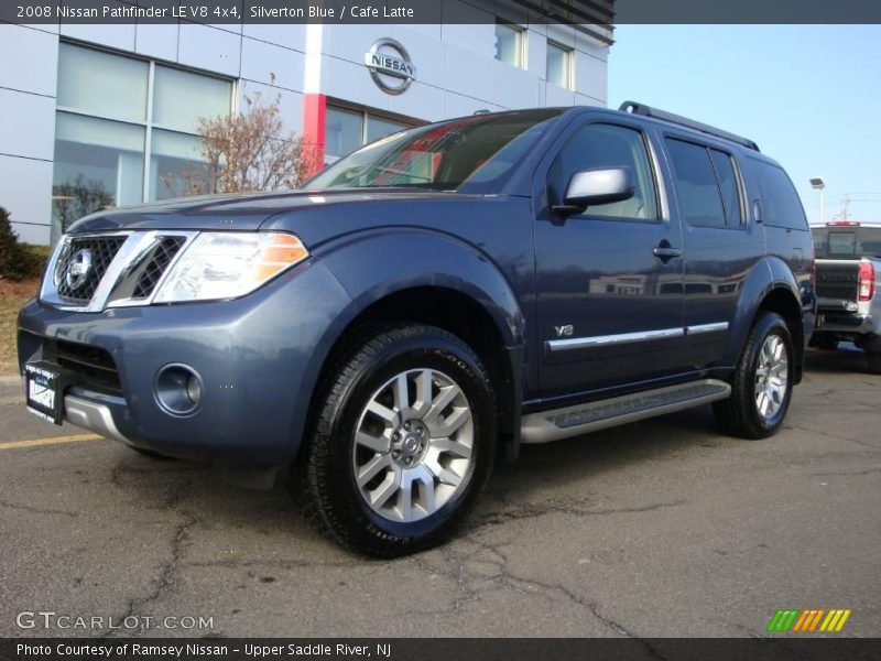 Silverton Blue / Cafe Latte 2008 Nissan Pathfinder LE V8 4x4