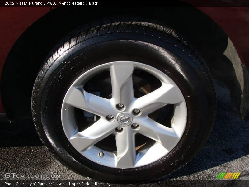 Merlot Metallic / Black 2009 Nissan Murano S AWD