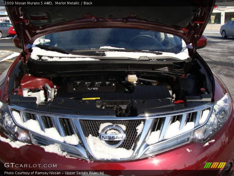 Merlot Metallic / Black 2009 Nissan Murano S AWD