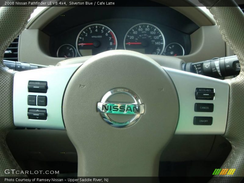 Silverton Blue / Cafe Latte 2008 Nissan Pathfinder LE V8 4x4