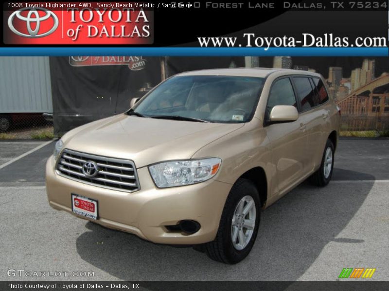Sandy Beach Metallic / Sand Beige 2008 Toyota Highlander 4WD