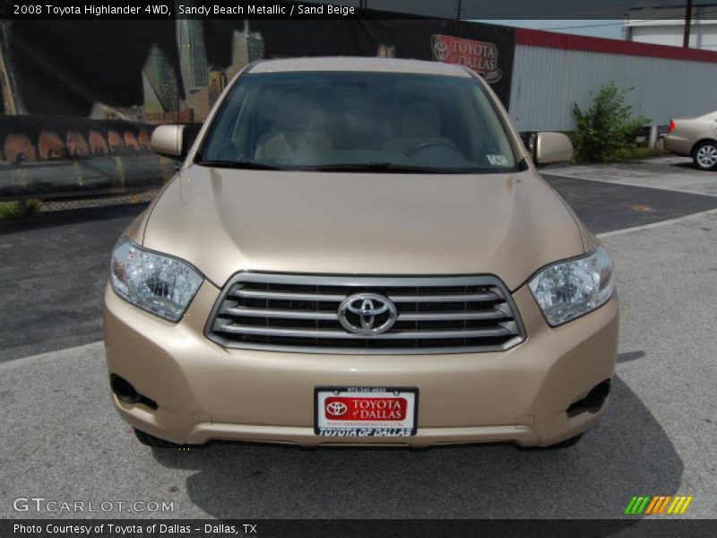 Sandy Beach Metallic / Sand Beige 2008 Toyota Highlander 4WD