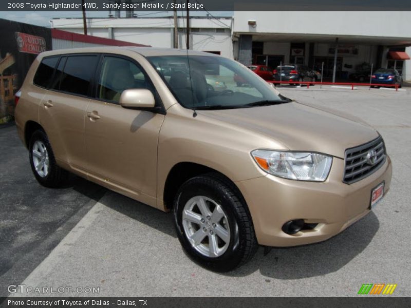 Sandy Beach Metallic / Sand Beige 2008 Toyota Highlander 4WD