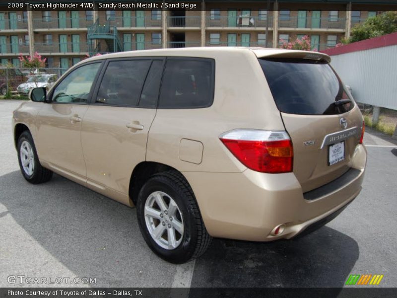 Sandy Beach Metallic / Sand Beige 2008 Toyota Highlander 4WD