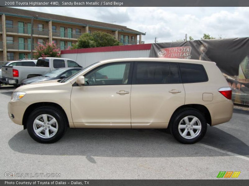 Sandy Beach Metallic / Sand Beige 2008 Toyota Highlander 4WD