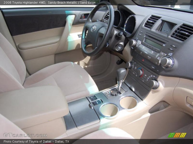 Sandy Beach Metallic / Sand Beige 2008 Toyota Highlander 4WD
