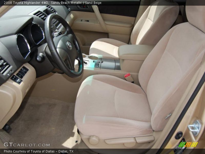 Sandy Beach Metallic / Sand Beige 2008 Toyota Highlander 4WD