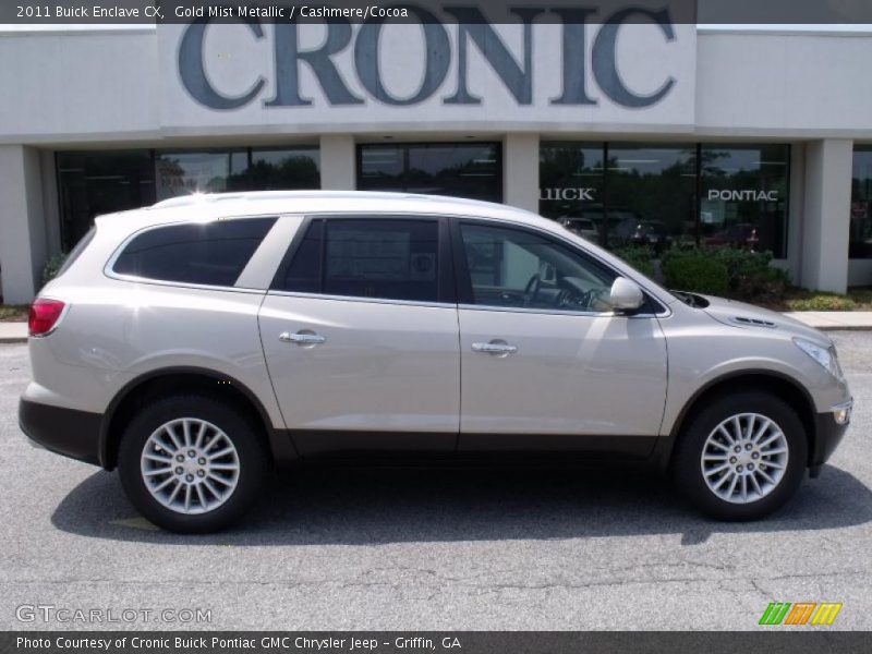 Gold Mist Metallic / Cashmere/Cocoa 2011 Buick Enclave CX