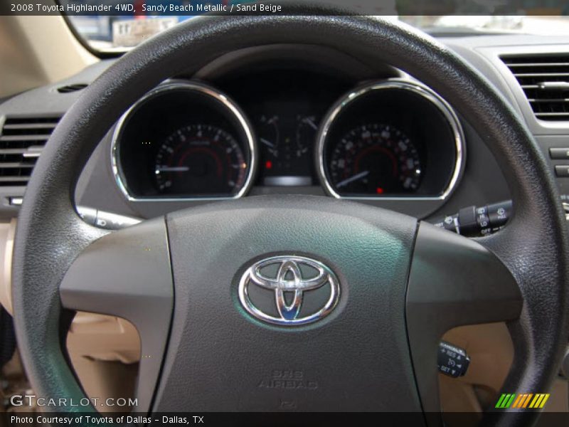 Sandy Beach Metallic / Sand Beige 2008 Toyota Highlander 4WD