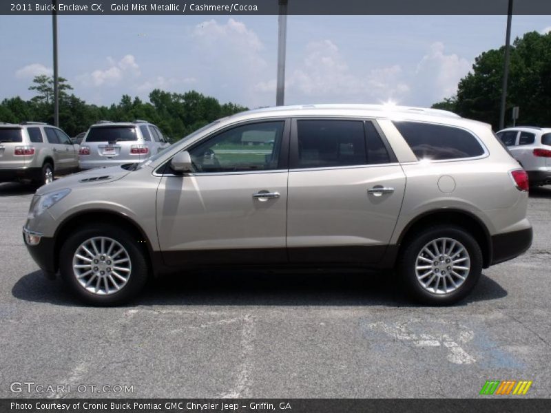 Gold Mist Metallic / Cashmere/Cocoa 2011 Buick Enclave CX