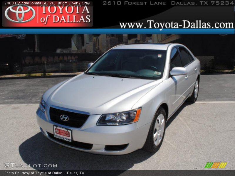 Bright Silver / Gray 2008 Hyundai Sonata GLS V6
