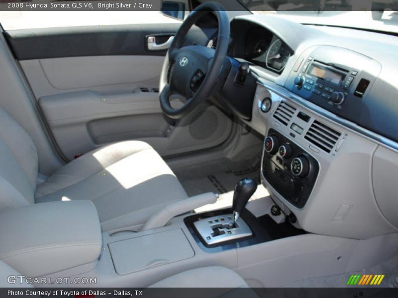 Bright Silver / Gray 2008 Hyundai Sonata GLS V6