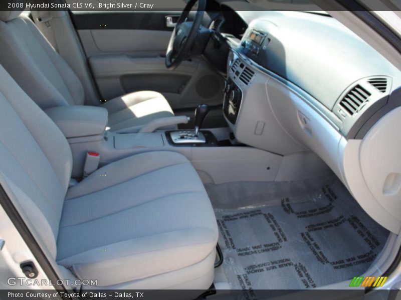 Bright Silver / Gray 2008 Hyundai Sonata GLS V6
