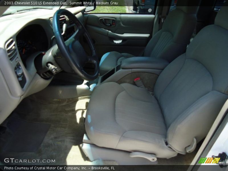 Summit White / Medium Gray 2003 Chevrolet S10 LS Extended Cab