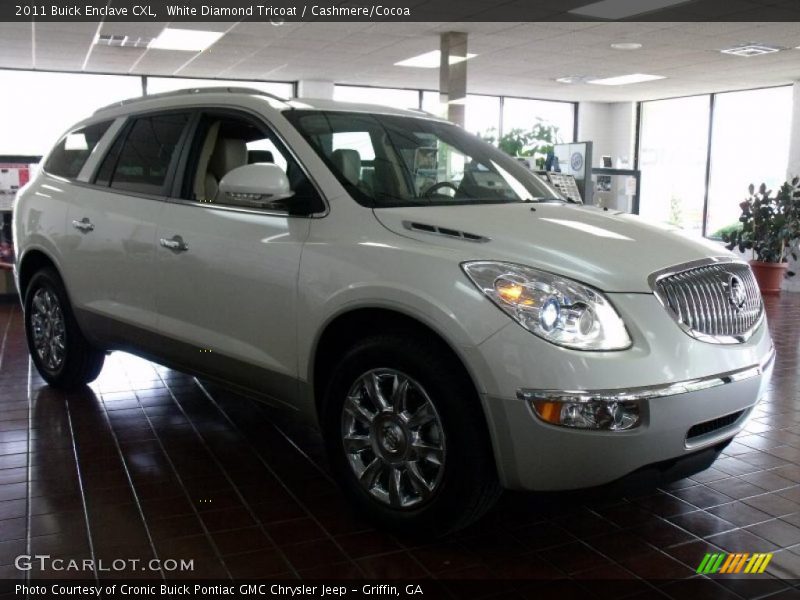 White Diamond Tricoat / Cashmere/Cocoa 2011 Buick Enclave CXL