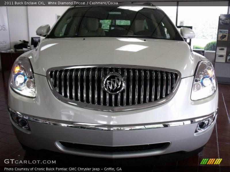 White Diamond Tricoat / Cashmere/Cocoa 2011 Buick Enclave CXL