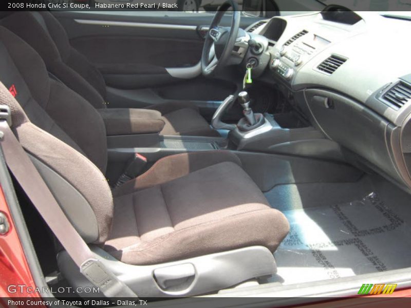 Habanero Red Pearl / Black 2008 Honda Civic Si Coupe