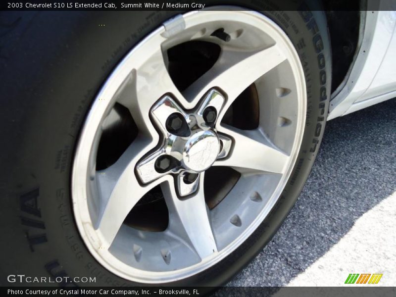 Summit White / Medium Gray 2003 Chevrolet S10 LS Extended Cab