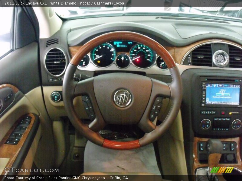White Diamond Tricoat / Cashmere/Cocoa 2011 Buick Enclave CXL
