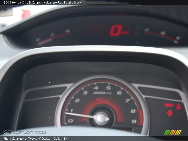 Habanero Red Pearl / Black 2008 Honda Civic Si Coupe