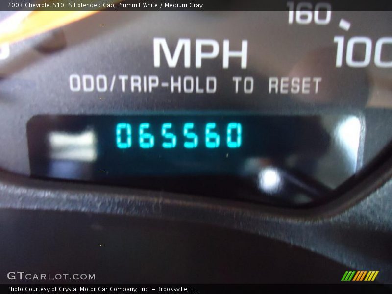 Summit White / Medium Gray 2003 Chevrolet S10 LS Extended Cab