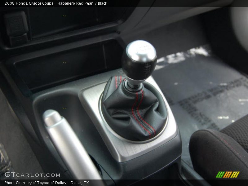 Habanero Red Pearl / Black 2008 Honda Civic Si Coupe