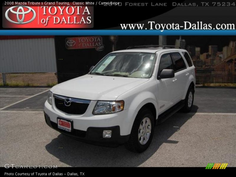 Classic White / Camel Beige 2008 Mazda Tribute s Grand Touring