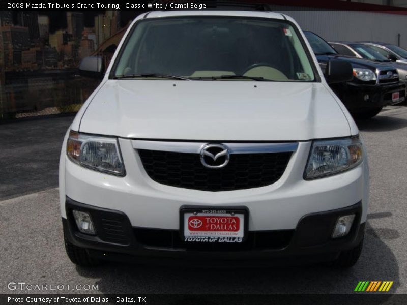 Classic White / Camel Beige 2008 Mazda Tribute s Grand Touring