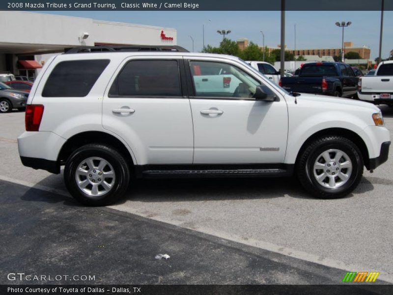 Classic White / Camel Beige 2008 Mazda Tribute s Grand Touring