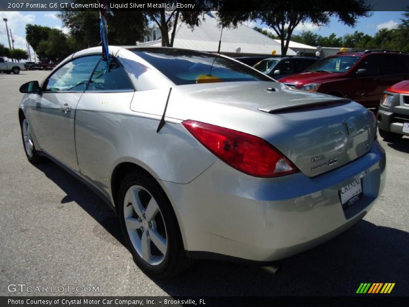 Liquid Silver Metallic / Ebony 2007 Pontiac G6 GT Convertible