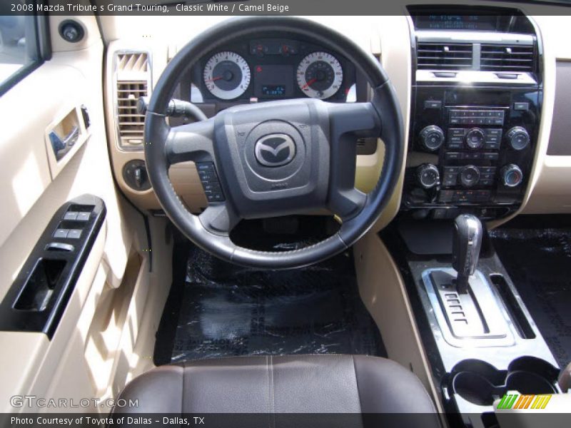 Classic White / Camel Beige 2008 Mazda Tribute s Grand Touring