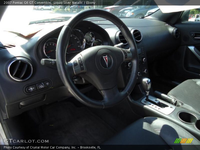 Liquid Silver Metallic / Ebony 2007 Pontiac G6 GT Convertible