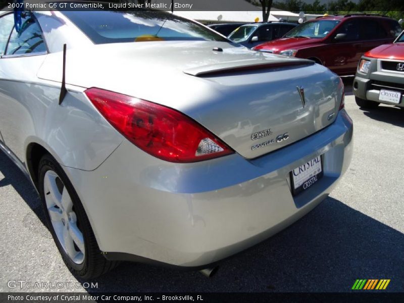 Liquid Silver Metallic / Ebony 2007 Pontiac G6 GT Convertible