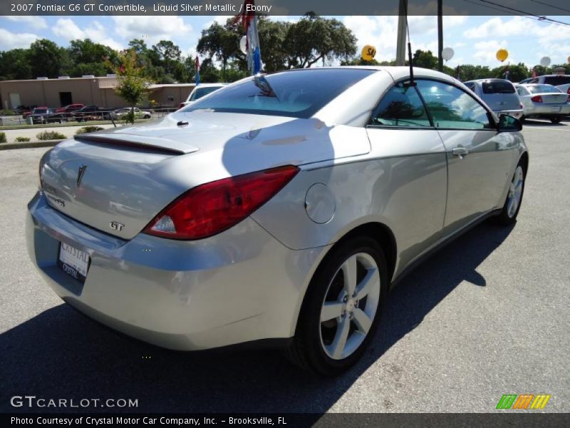 Liquid Silver Metallic / Ebony 2007 Pontiac G6 GT Convertible