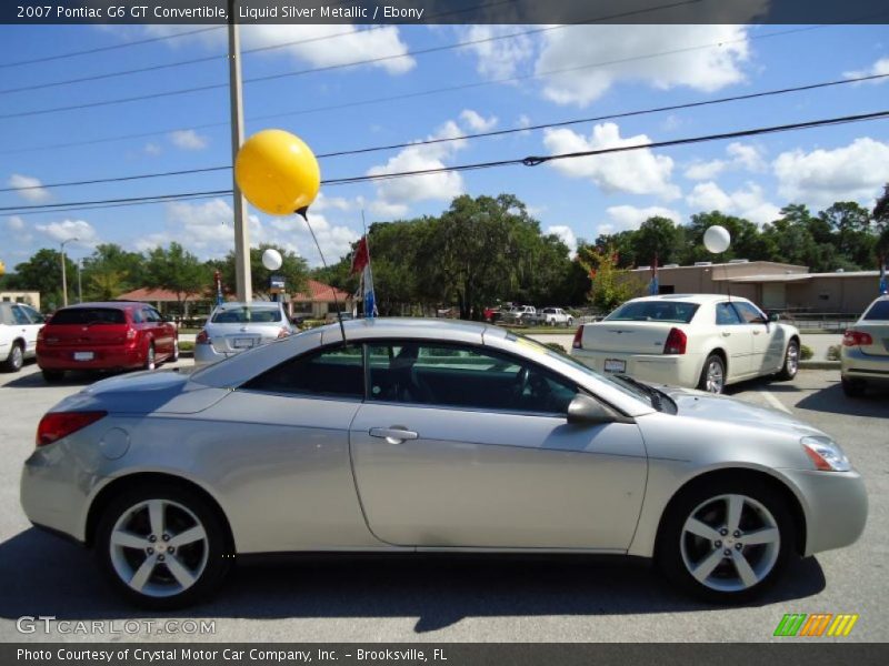 Liquid Silver Metallic / Ebony 2007 Pontiac G6 GT Convertible